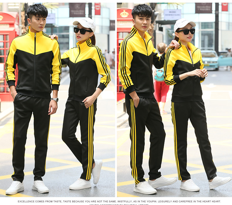 Sports Suit Men's Spring and Autumn Couple Wear Youth Long Sleeve Women's Running Sportswear Outdoor Two-Piece Set Factory Direct Sales Sports Suit Men's Spring and Autumn Couple Wear Youth Long Sleeve Women's Running Sportswear Outdoor Two-Piece Set Factory Direct Sales