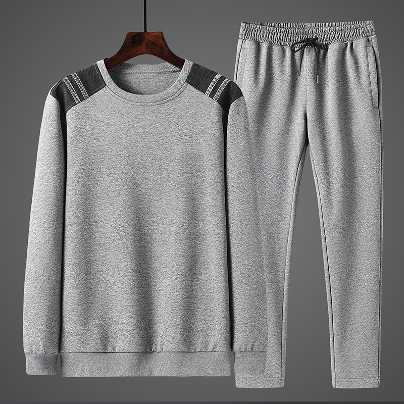 Middle-Aged and Elderly Sweater Suit Men&#039;s Coat Cotton Autumn New Daddy Autumn Outfit Middle-Aged Loose Casual Sportswear