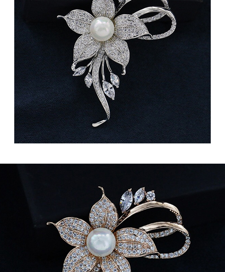 202 Brooch Women's New Fashion Elegant Corsage Pin Sweater Cardigan Buckle Clothes Creative Brooch Wholesale