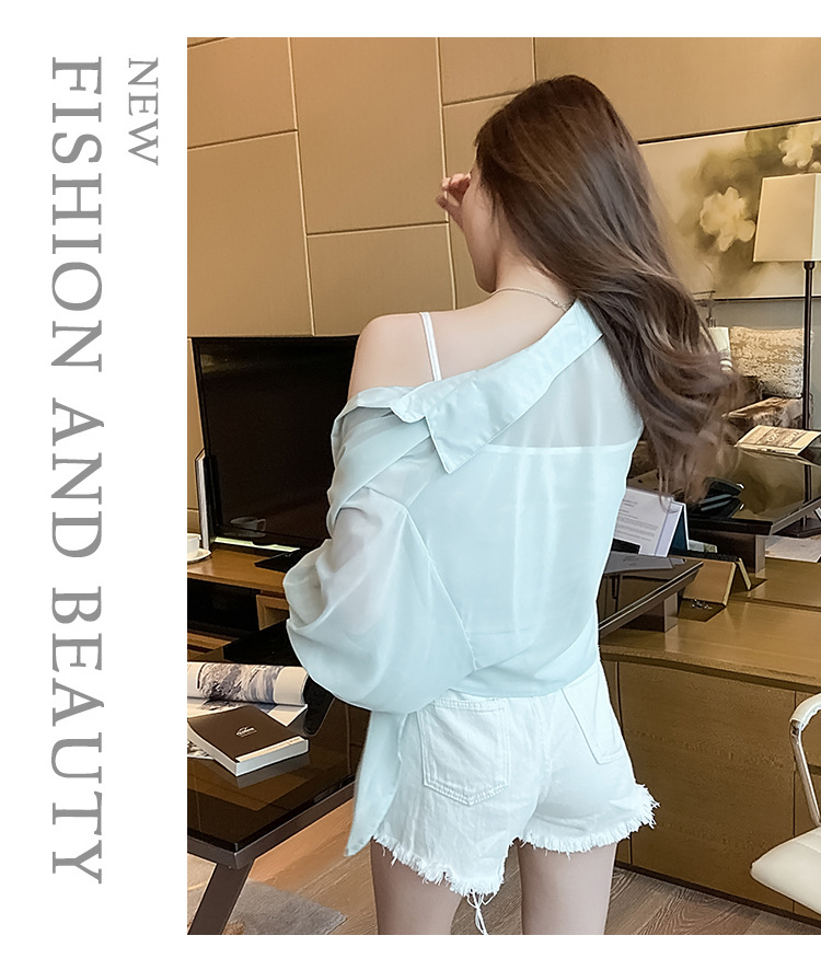 Chiffon Cardigan Outer Wear Women's Spring/Summer Very Fairy Blouse Short Western Style Shirt Chiffon Sun Protection Clothing Small Shawl Outer Wear Chiffon Cardigan Outer Wear Women's Spring/Summer Very Fairy Blouse Short Western Style Shirt Chiffon Sun Protection Clothing Small Shawl Outer Wear