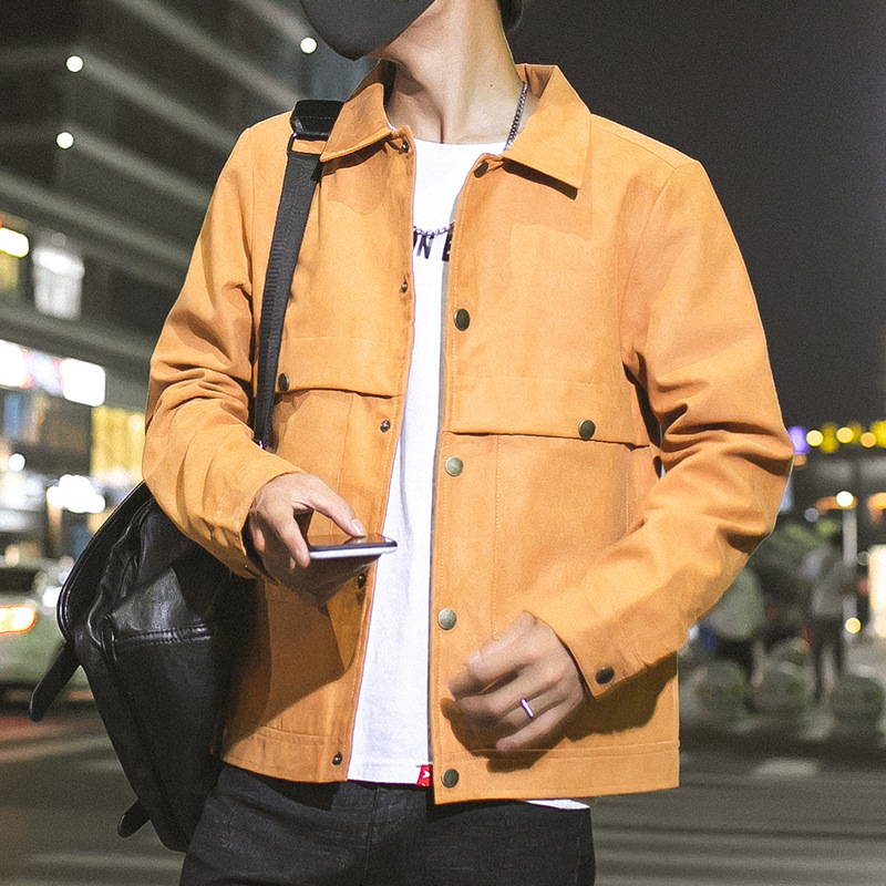 Coat Men&#039;s 2021 Spring and Autumn New Korean Style Fashion Brand Casual Jacket Men&#039;s Hong Kong Style Cardigan Youth Jacket Men&#039;s Clothing