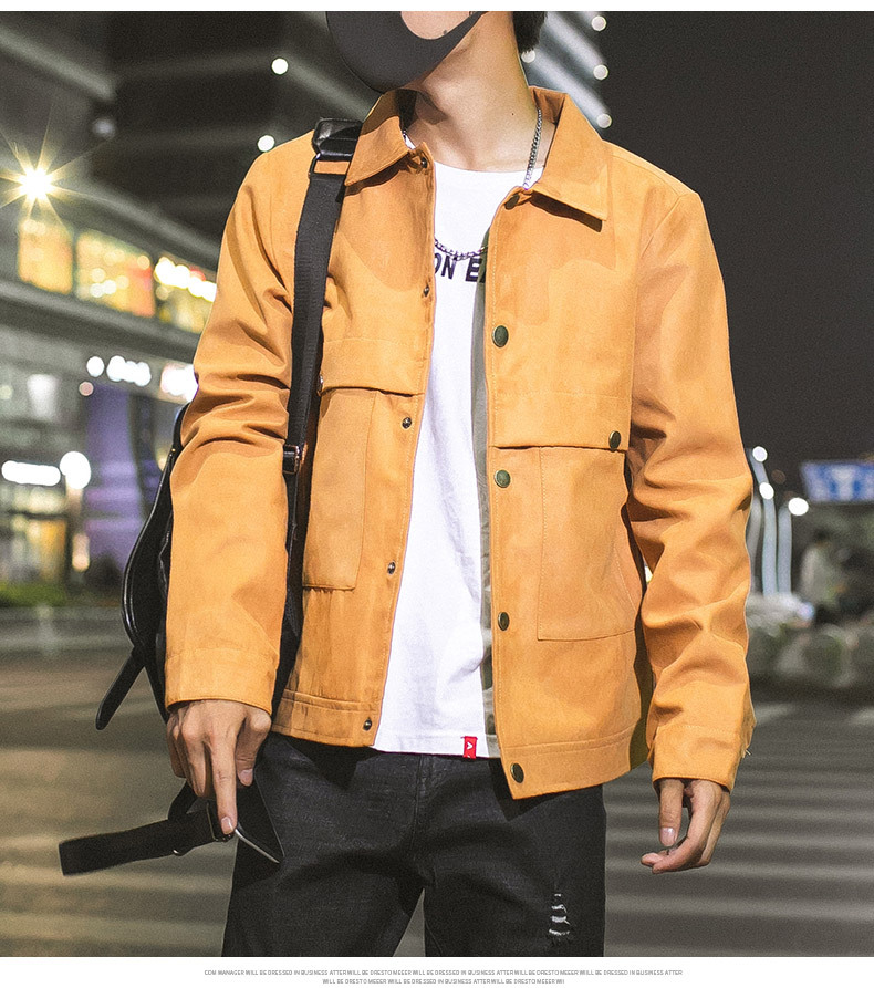 Coat Men's 2021 Spring and Autumn New Korean Style Fashion Brand Casual Jacket Men's Hong Kong Style Cardigan Youth Jacket Men's Clothing