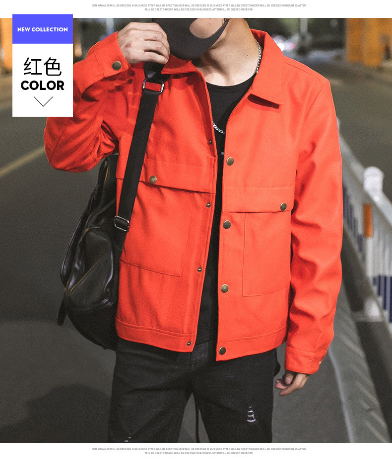 Coat Men's 2021 Spring and Autumn New Korean Style Fashion Brand Casual Jacket Men's Hong Kong Style Cardigan Youth Jacket Men's Clothing