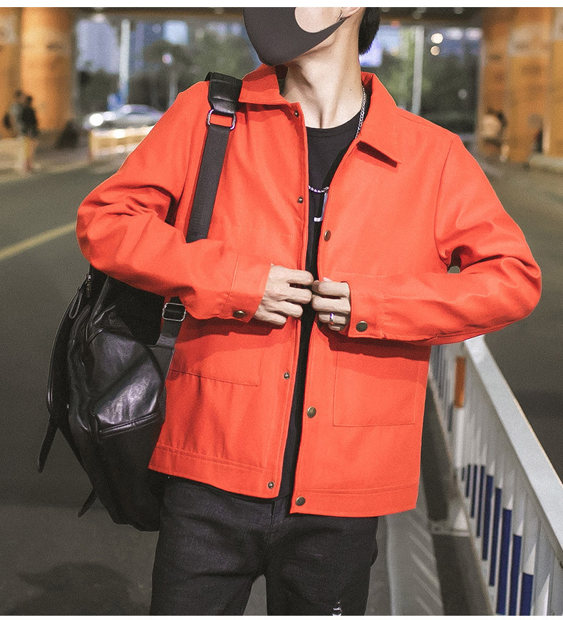 Coat Men's 2021 Spring and Autumn New Korean Style Fashion Brand Casual Jacket Men's Hong Kong Style Cardigan Youth Jacket Men's Clothing
