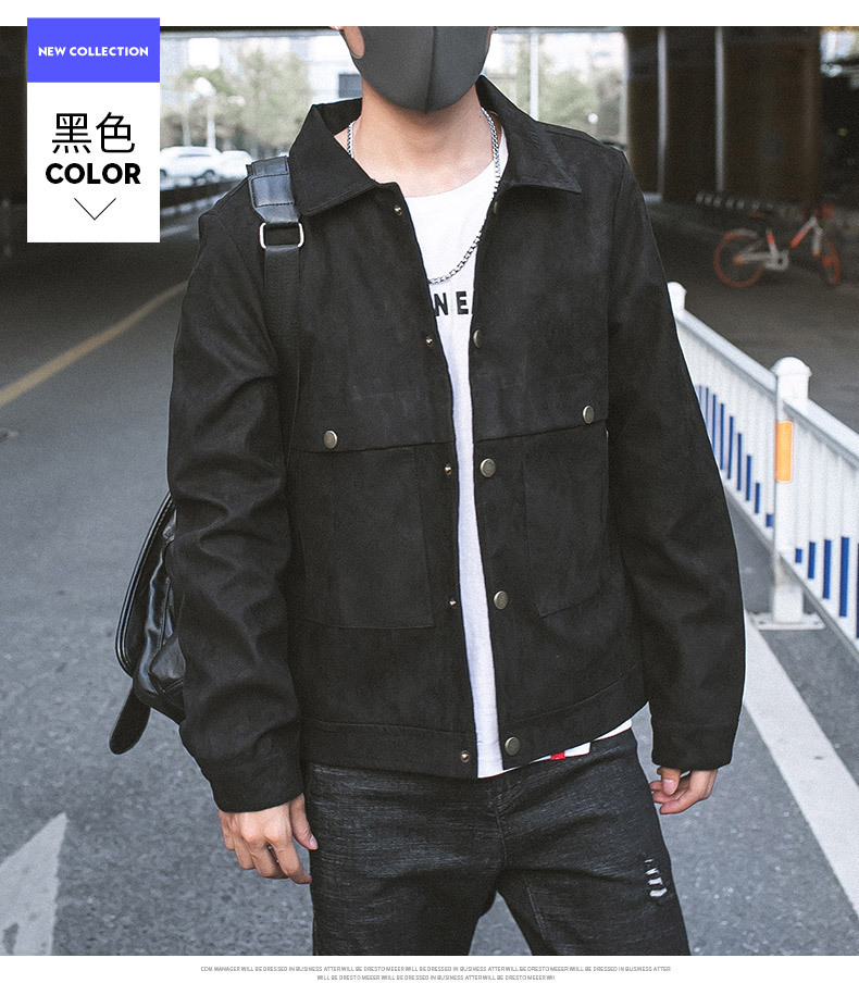 Coat Men's 2021 Spring and Autumn New Korean Style Fashion Brand Casual Jacket Men's Hong Kong Style Cardigan Youth Jacket Men's Clothing