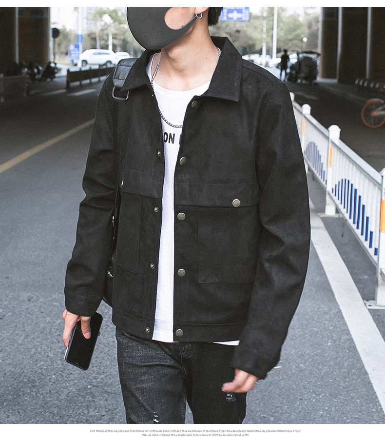 Coat Men's 2021 Spring and Autumn New Korean Style Fashion Brand Casual Jacket Men's Hong Kong Style Cardigan Youth Jacket Men's Clothing