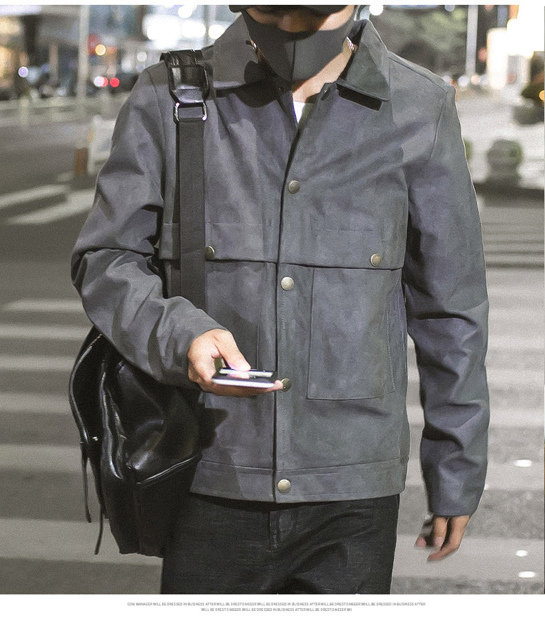 Coat Men's 2021 Spring and Autumn New Korean Style Fashion Brand Casual Jacket Men's Hong Kong Style Cardigan Youth Jacket Men's Clothing