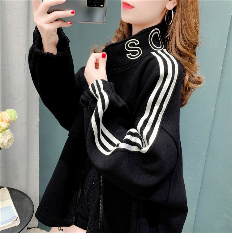Internet Celebrity Fried Street Cardigan Sweater for Women 2021 New Autumn Western Style Youthful-Looking Korean Style Loose and Lazy Style Coat Fashion