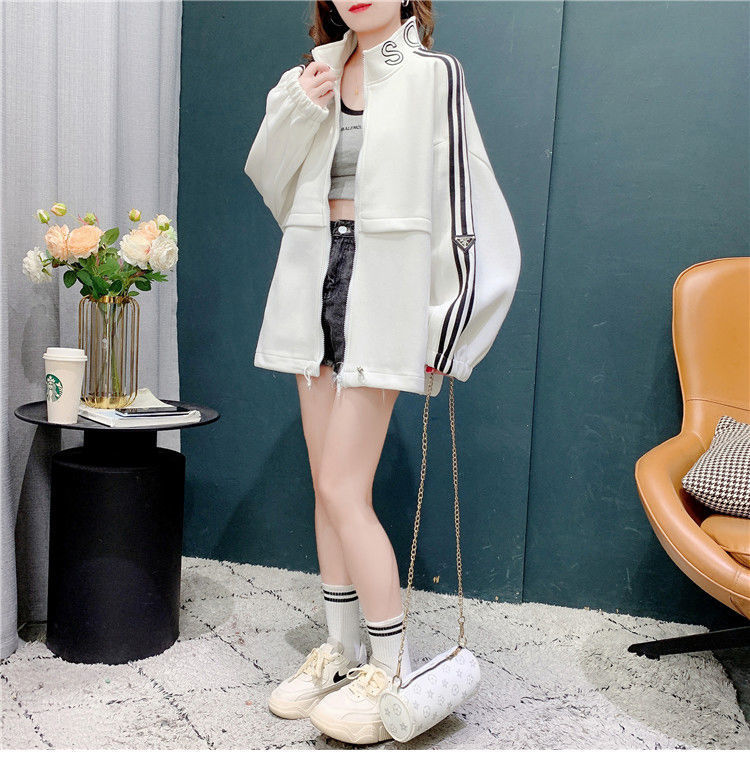Internet Celebrity Fried Street Cardigan Sweater for Women 2021 New Autumn Western Style Youthful-Looking Korean Style Loose and Lazy Style Coat Fashion