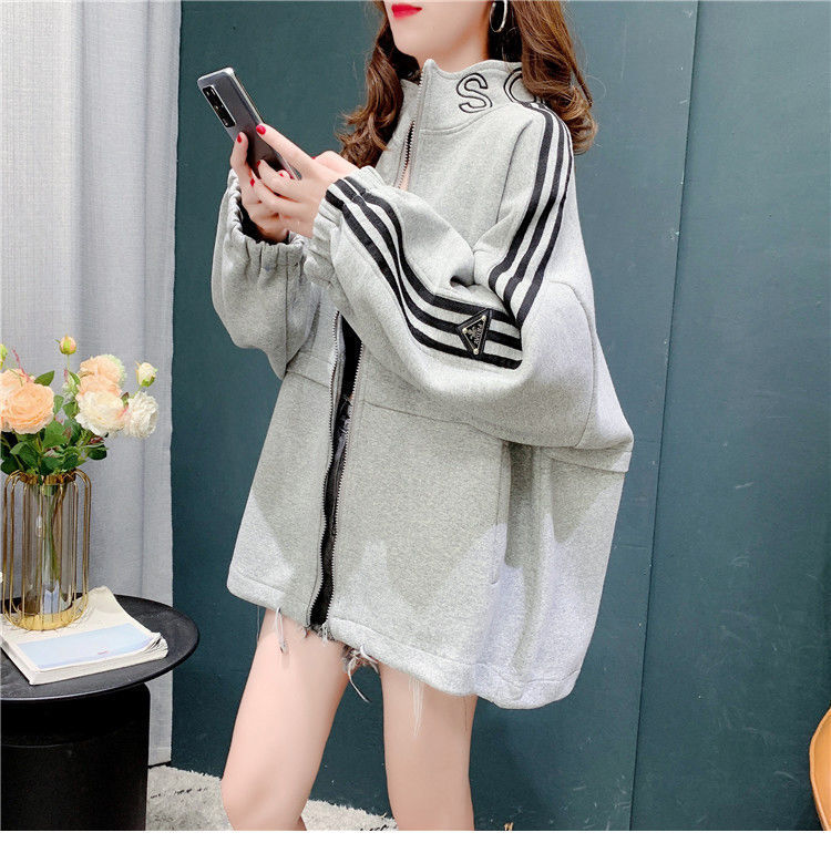 Internet Celebrity Fried Street Cardigan Sweater for Women 2021 New Autumn Western Style Youthful-Looking Korean Style Loose and Lazy Style Coat Fashion