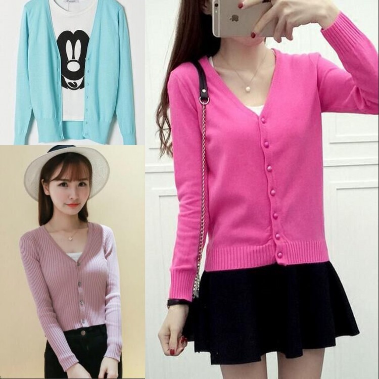 Stock winter women cardigan sweater outerwear outerwear outerwear tail goods miscellaneous women thin cardigan stalls wholesale supply