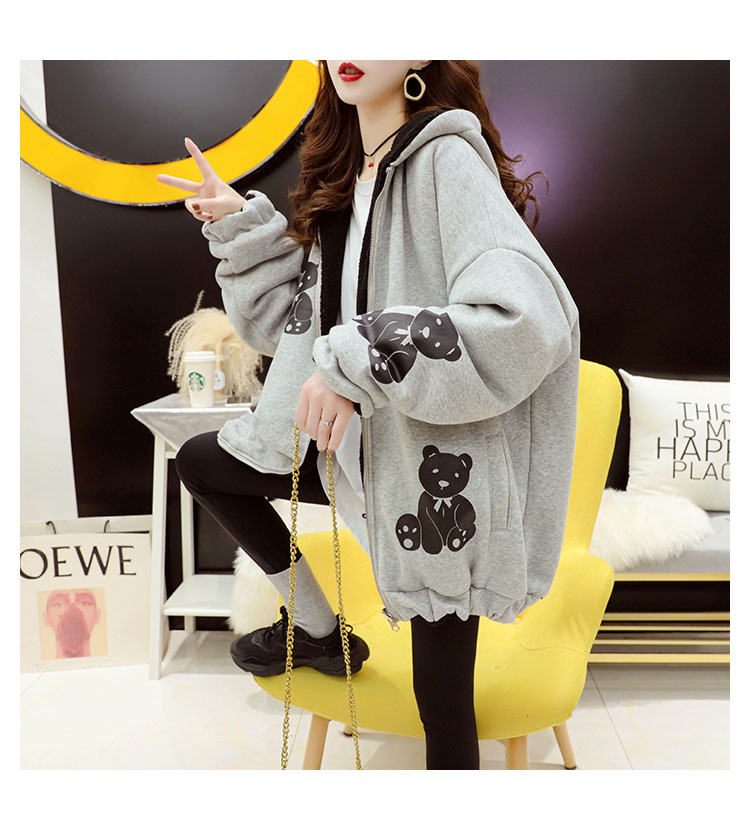Faux Lamb Velvet Coat for Women Fleece-Lined Thickened Autumn and Winter Loose Western Style Korean Style Sense of Design Double-Sided Cardigan Sweater for Women