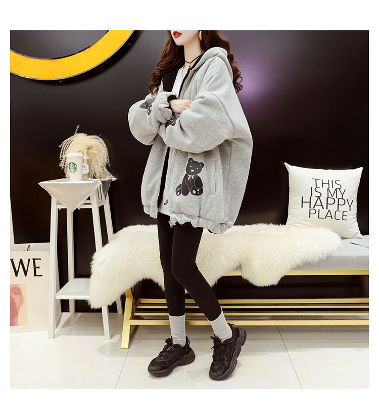 Faux Lamb Velvet Coat for Women Fleece-Lined Thickened Autumn and Winter Loose Western Style Korean Style Sense of Design Double-Sided Cardigan Sweater for Women