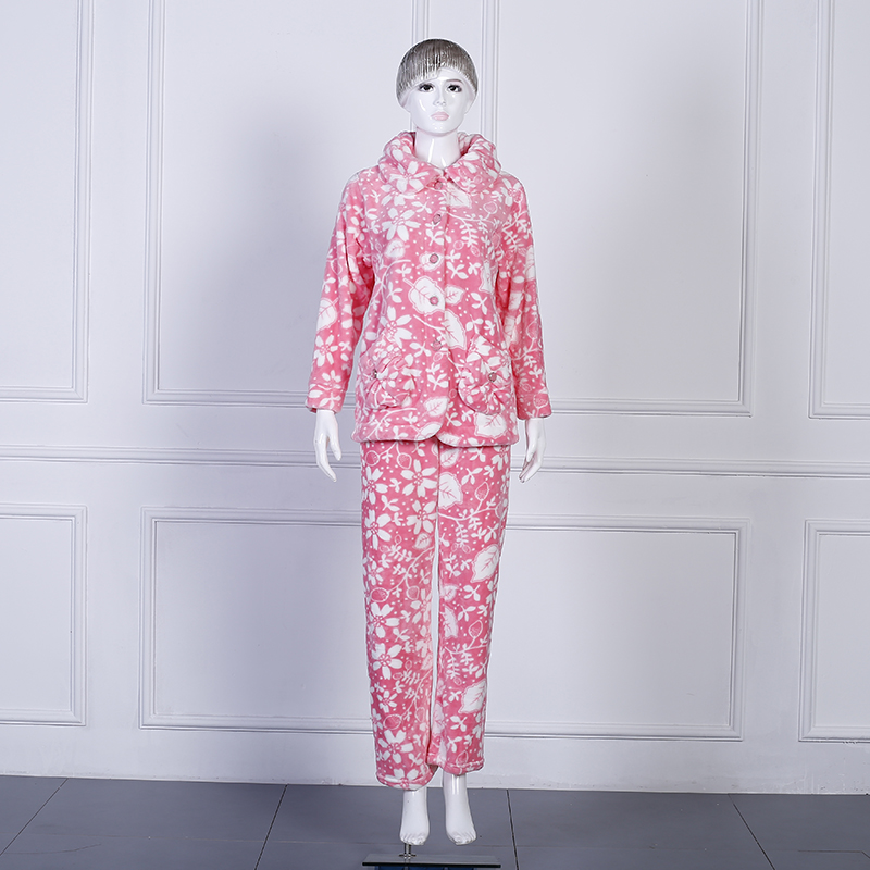 Zhendong High-Grade Woven Flannel Thickened Warm Loungewear Cartoon Ladies Korean Pajamas Wholesale Zhendong High-Grade Woven Flannel Thickened Warm Loungewear Cartoon Ladies Korean Pajamas Wholesale