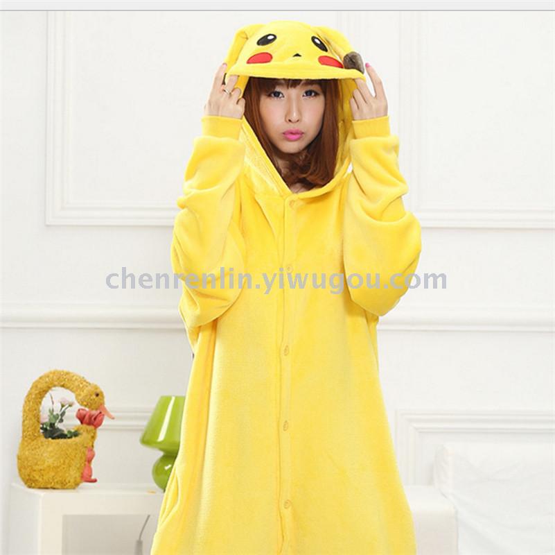 The new Pikachu cartoon zoomers are matching pajamas for cute men and women