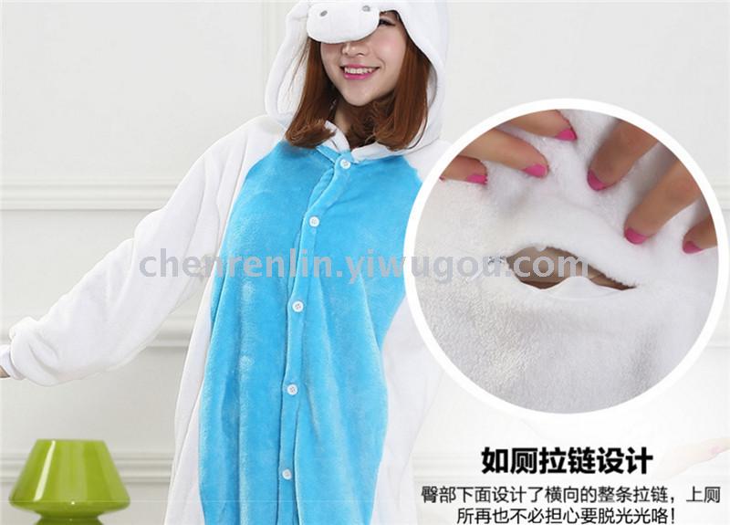 Flannelette is a cartoon animal in the toilet, the same style as the children's home pajamas Flannelette is a cartoon animal in the toilet, the same style as the children's home pajamas