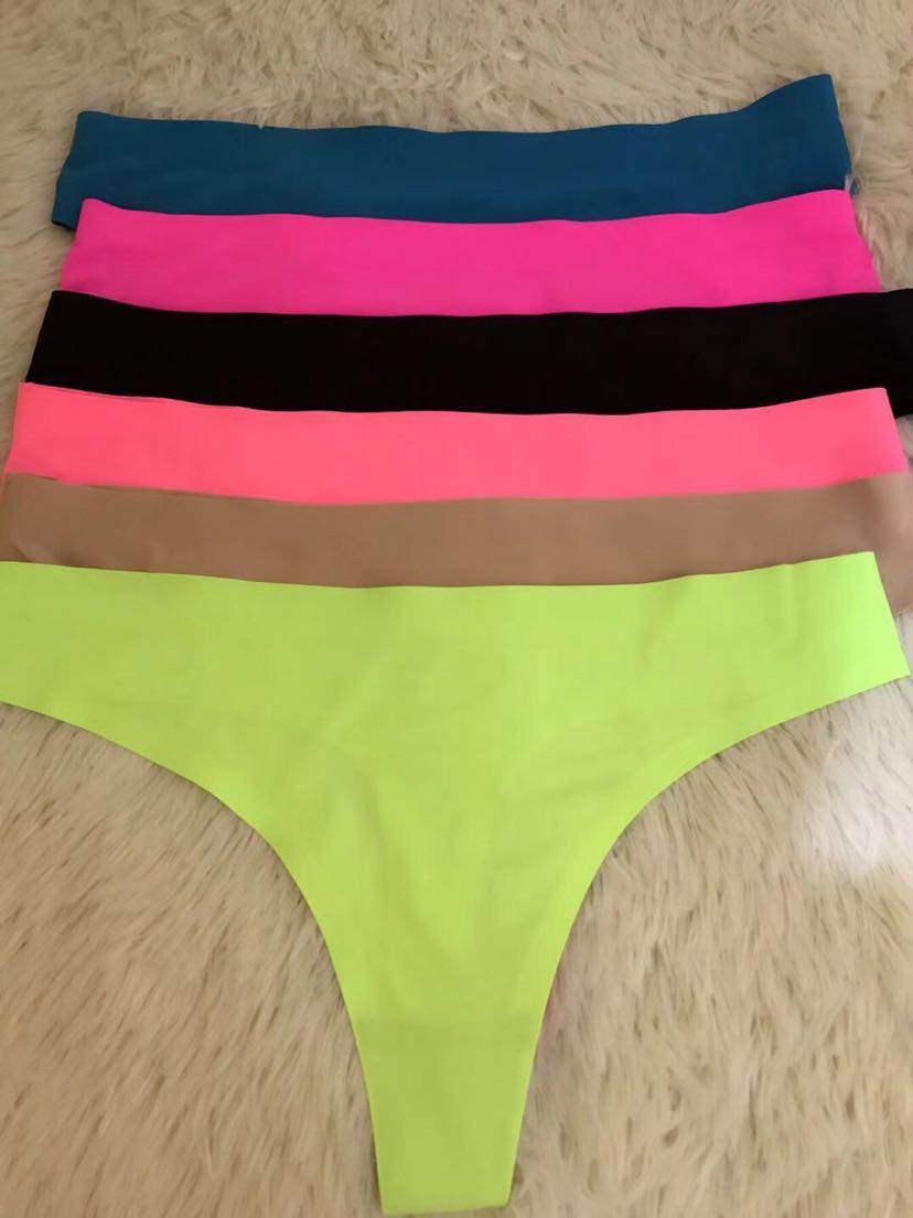 International trade cross-border lady ice silk trackless one-piece thong underwear sexy pure color low waist t-b International trade cross-border lady ice silk trackless one-piece thong underwear sexy pure color low waist t-b