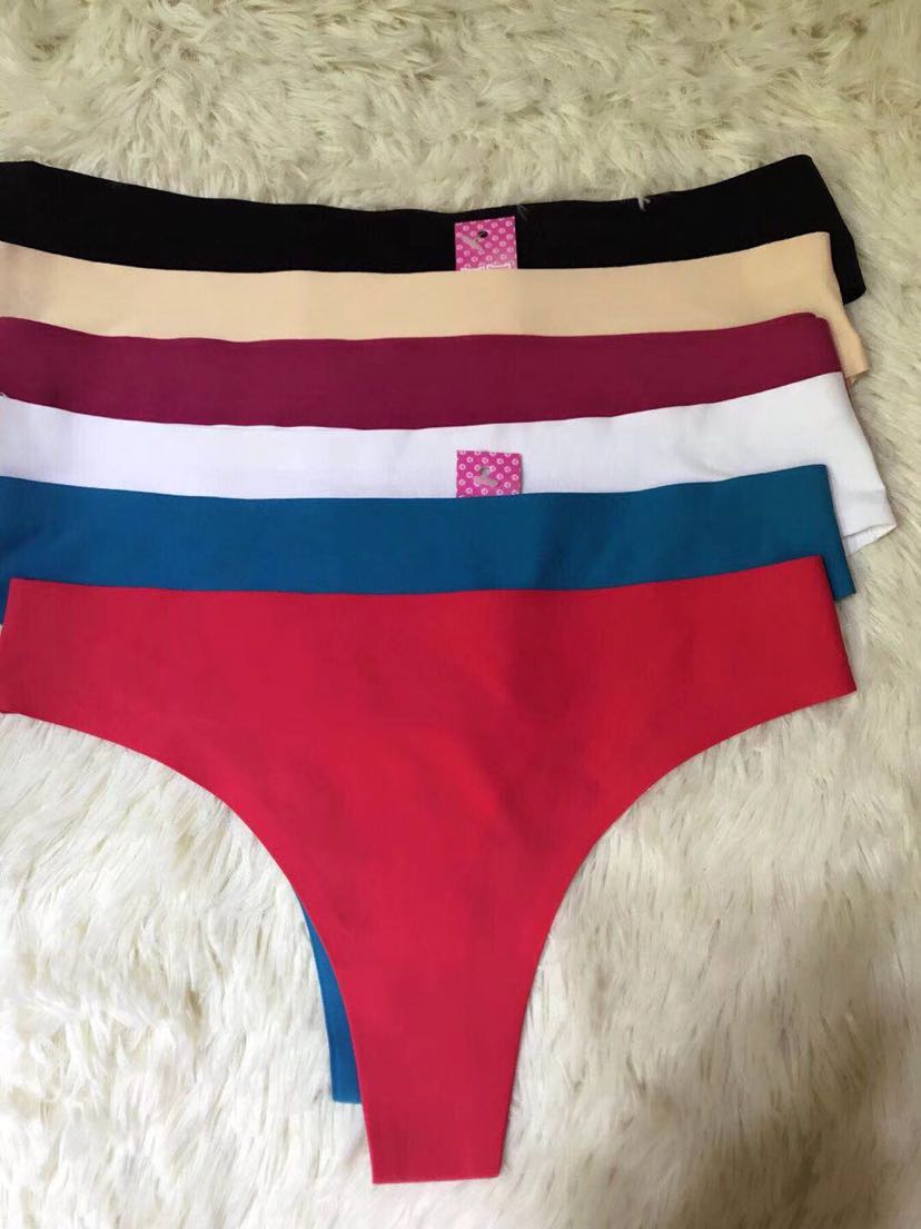International trade cross-border lady ice silk trackless one-piece thong underwear sexy pure color low waist t-b International trade cross-border lady ice silk trackless one-piece thong underwear sexy pure color low waist t-b