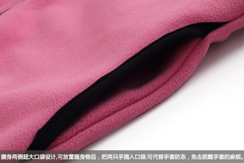 Manufacturers selling double fleece fleece women outdoor warm clothes