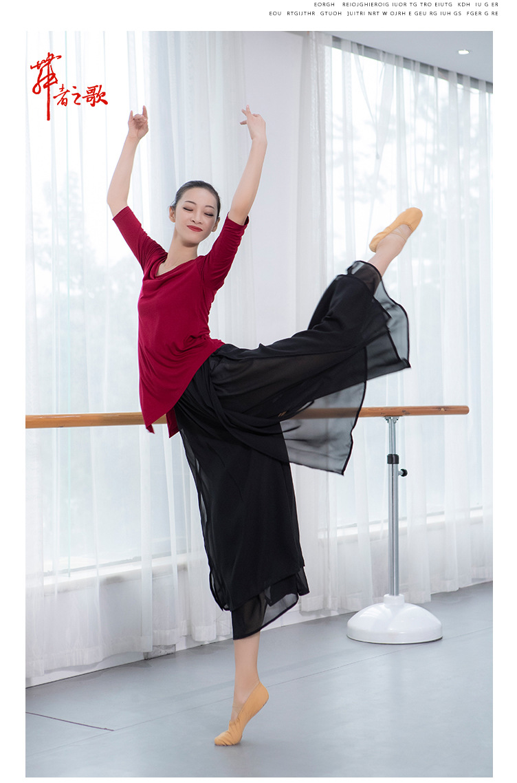 Adult Dance Top Women's Body Art Examination Square Dance Performance Clothes Yoga Clothes Classical Dance Clothes