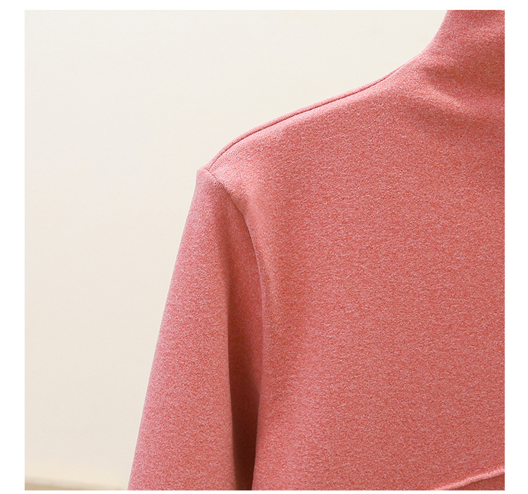 Thermal Clothes Women's Autumn and Winter plus Size Turtleneck Bottoming Shirt Long Sleeves Outerwear Tshirt Women