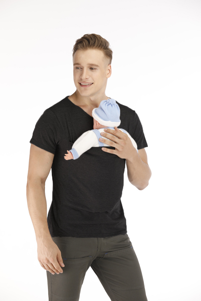 2019 Kangaroo Mommy Kangaroo Dad MultiFunction Clothes ParentChild Leisure Tshirt Women's Clothing
