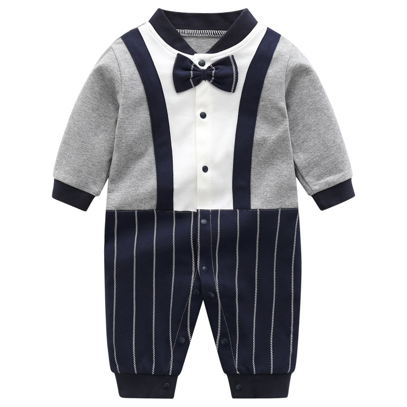 Cindy Surrogate Shopping Baby Spring and Autumn Clothes Men&#039;s One Month Old Outfit 100 Days Old One Year Old Dress Baby One Year Old Gentleman Jumpsuit