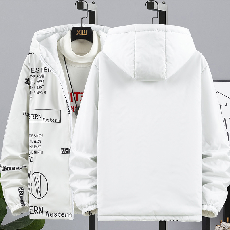 Double-Sided Wear Cotton Coat Men &#039;S 2021 New Winter Trendy Student Handsome Loose Cotton-Padded Clothes Ins Raccoon Top