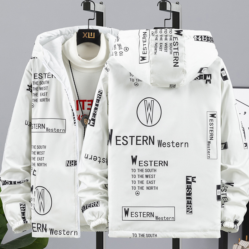 Double-Sided Wear Cotton Coat Men &#039;S 2021 New Winter Trendy Student Handsome Loose Cotton-Padded Clothes Ins Raccoon Top