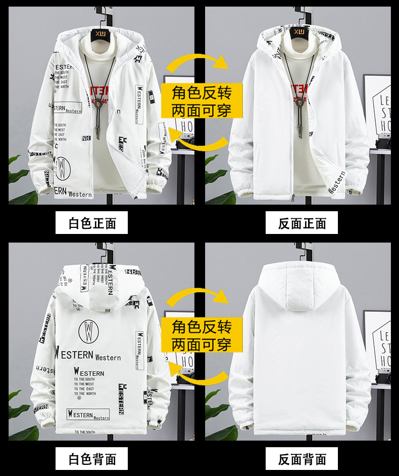 Double-Sided Wear Cotton Coat Men 'S 2021 New Winter Trendy Student Handsome Loose Cotton-Padded Clothes Ins Raccoon Top Double-Sided Wear Cotton Coat Men 'S 2021 New Winter Trendy Student Handsome Loose Cotton-Padded Clothes Ins Raccoon Top