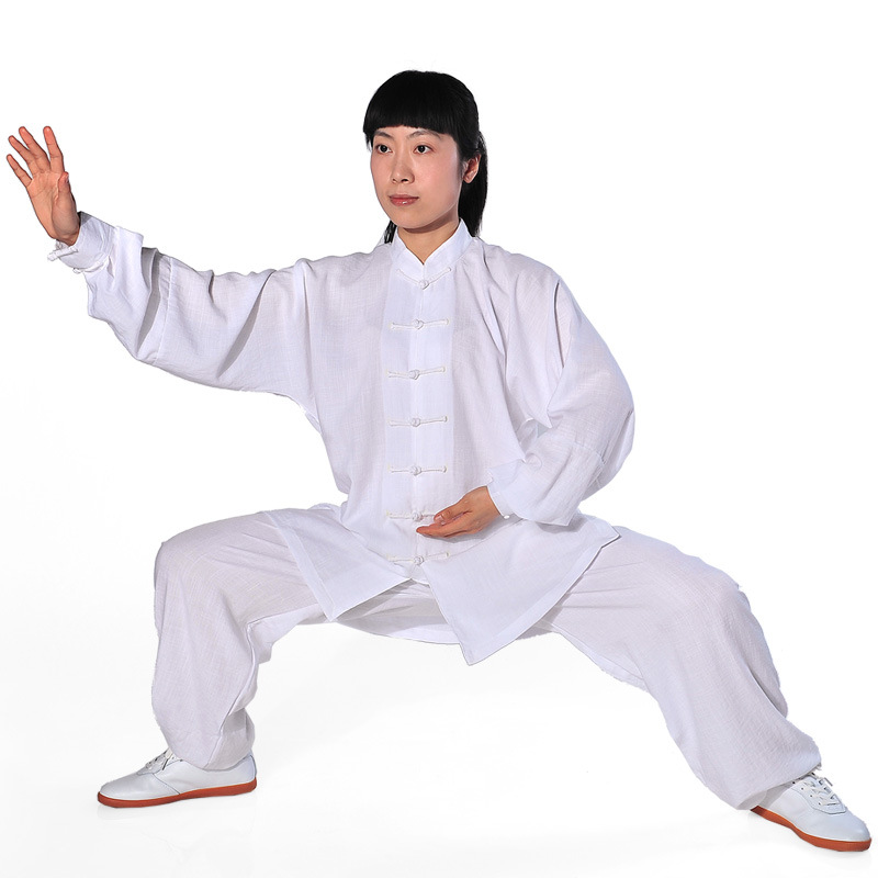 Ling Cotton and Linen BrocadeStyle MiddleAged and Elderly Autumn and Winter Clothing Men&#039;s and Women&#039;s Practice Clothes