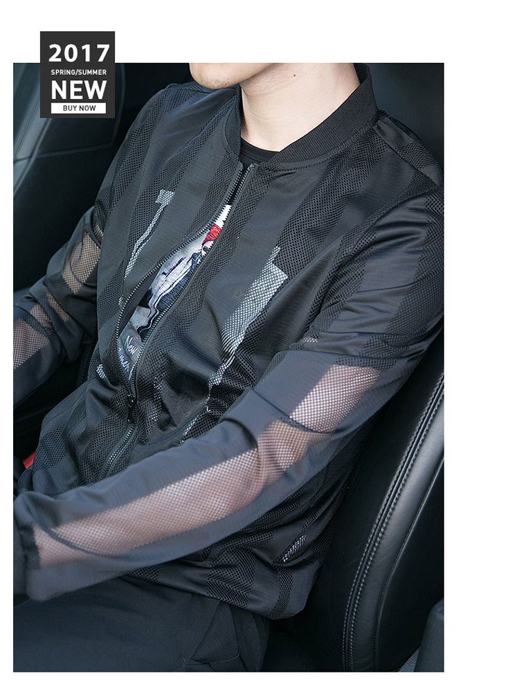 Sun Protection Clothing Men's Korean-Style Ultra-Thin Coat Breathable Trendy Summer New plus Size Hollow-out Sun Clothes
