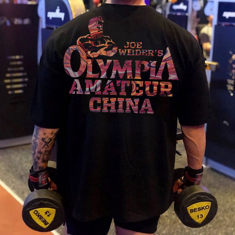 Loose Popular logo men's sport short sleeve Tshirt men's summer cotton seven Minute Sleeve Running Training clothes