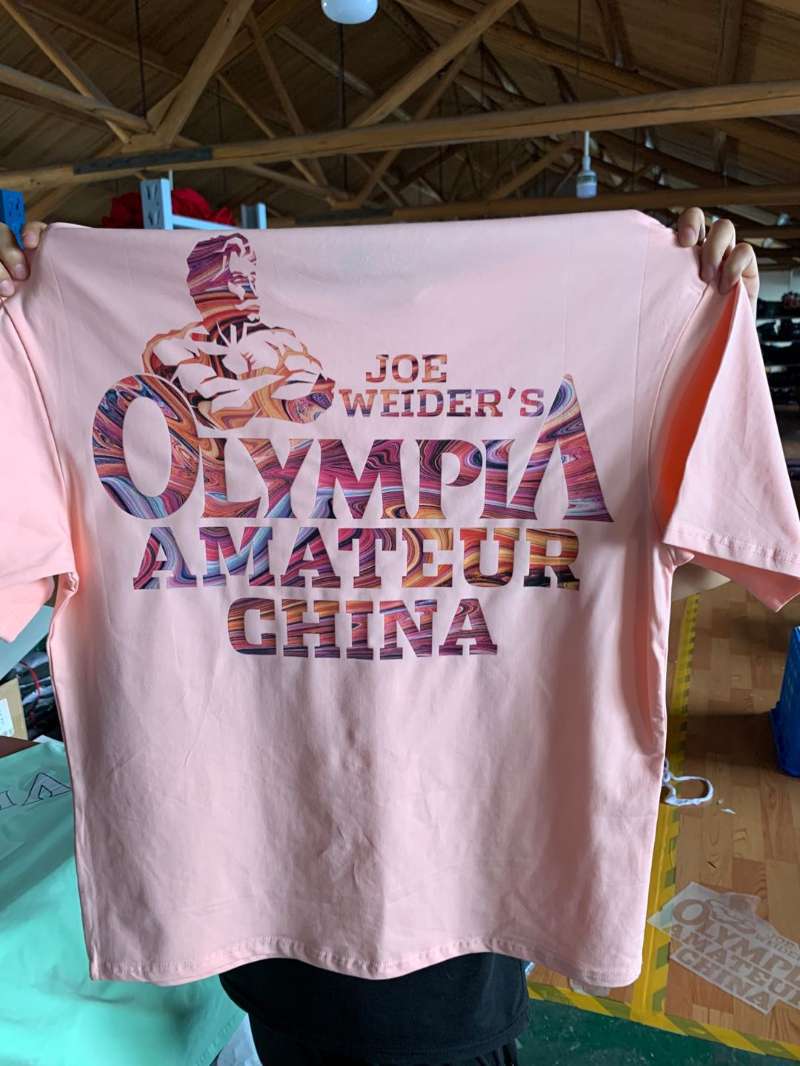 Loose Popular logo men's sport short sleeve Tshirt men's summer cotton seven Minute Sleeve Running Training clothes