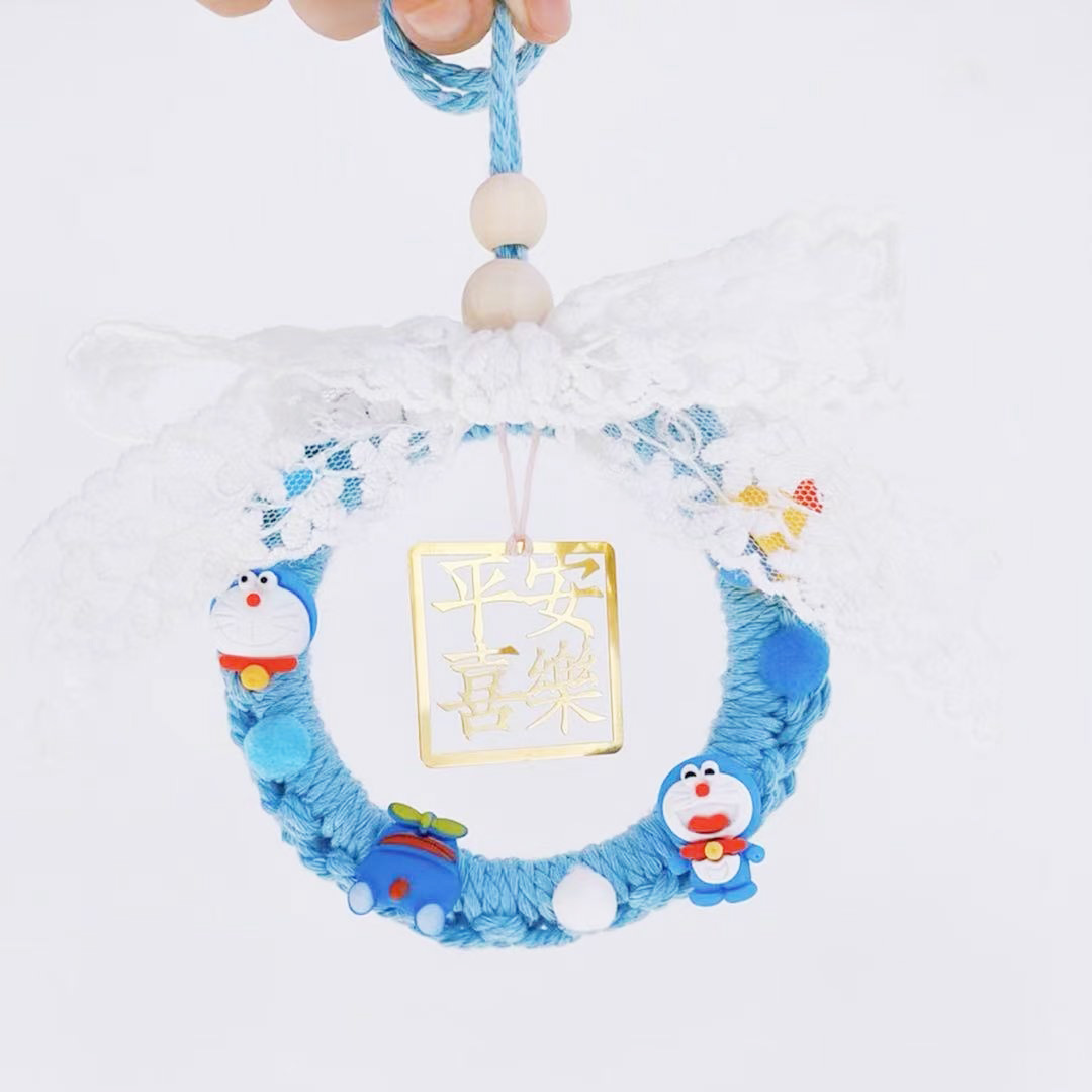 Tiktok Handmade DIY Rope Knitting Ping An Xi Le Automobile Hanging Ornament Material Package Creative Blessing Ornaments inside Car Protective Talisman Tiktok Handmade DIY Rope Knitting Ping An Xi Le Automobile Hanging Ornament Material Package Creative Blessing Ornaments inside Car Protective Talisman