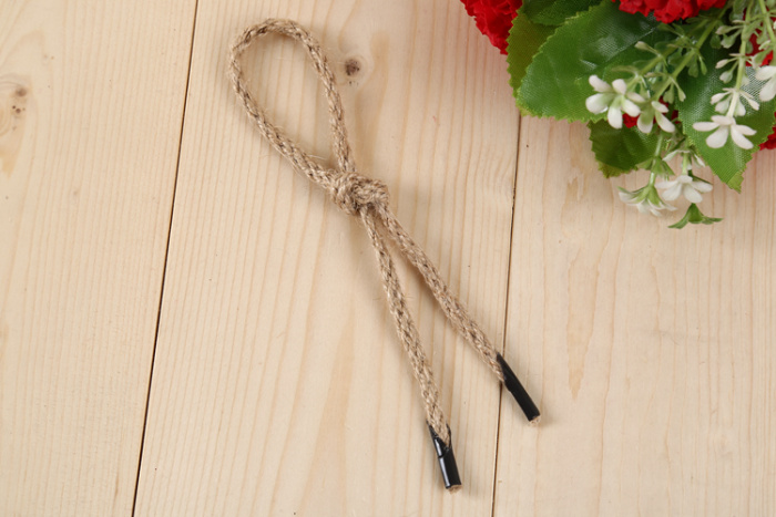 Manufacturer direct selling hemp rope knitting shoelace line with ribbon thread with auxiliary materials