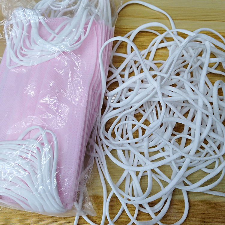 Factory Direct Sales Eco-friendly Mask Ear Band 12-Pin Hollow Spandex Mask Flat Rope Stretch Knitting Elastic Cord Factory Direct Sales Eco-friendly Mask Ear Band 12-Pin Hollow Spandex Mask Flat Rope Stretch Knitting Elastic Cord