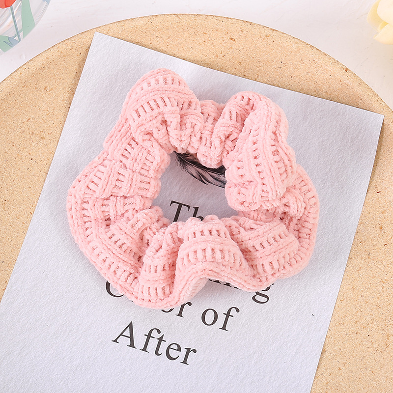 Korean Internet Celebrity Hand-Woven Large Intestine Hair Band Simple Knitting Head Rope for Women Pure Color Minimal Versatile Headdress Flower Korean Internet Celebrity Hand-Woven Large Intestine Hair Band Simple Knitting Head Rope for Women Pure Color Minimal Versatile Headdress Flower