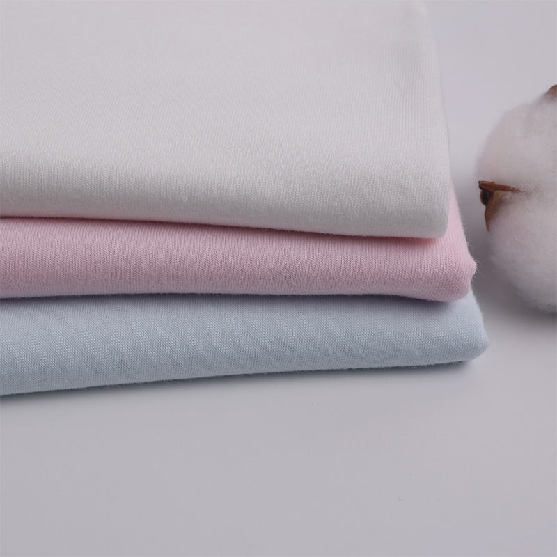 40 Combed Pure Cotton Knitted Fabric Cotton Single Jersey Underwear Lining Knitted Fabric T-shirt Fabric