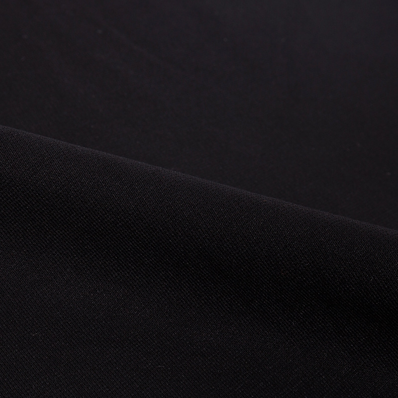 320G RT Black Silk Ponte-De-Roma New Fashion Pants Knitted Fabric