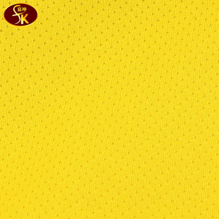 Polyester knitted fabric mesh fabric elastic breathable sportswear fabric sweat absorber
