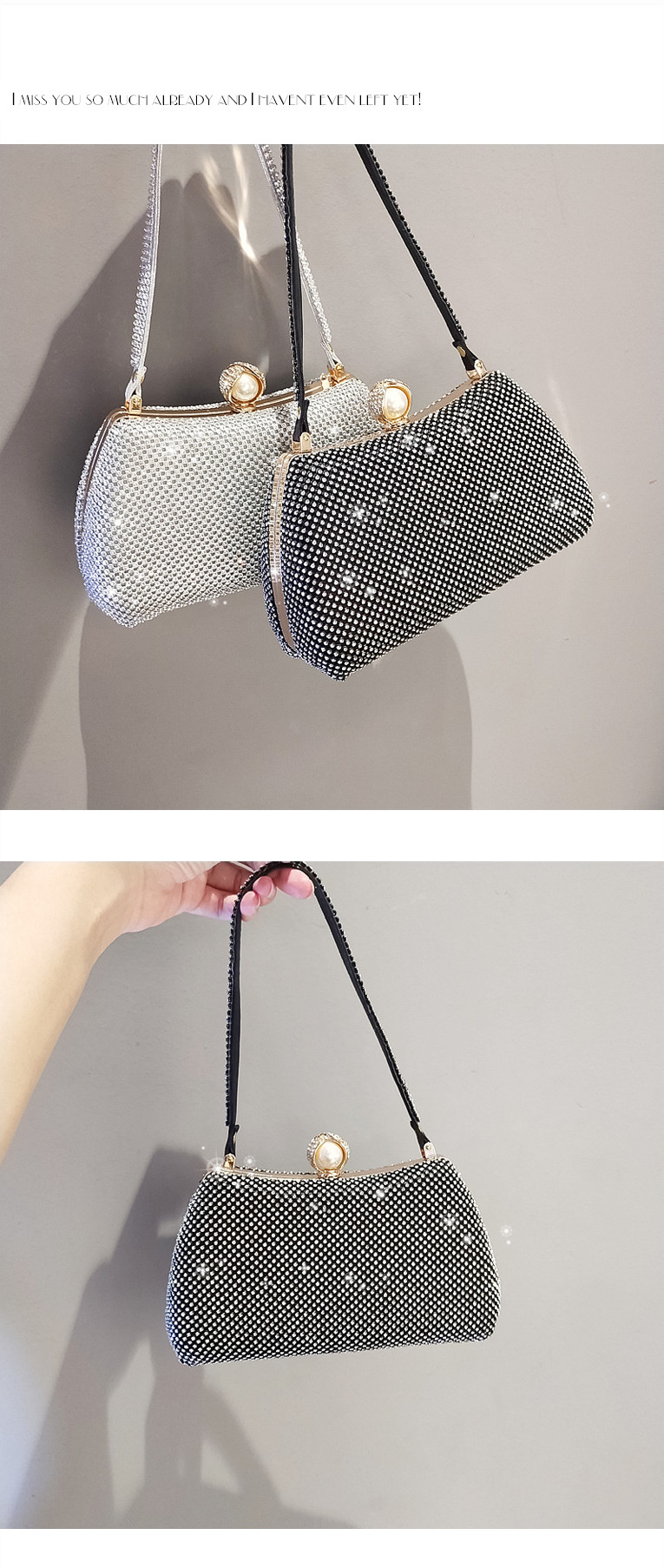 2021 New Banquet Handbag Diamond Rhinestone Dinner Bag Trendy Party Small Bag Shiny Handbag for Women Dress Garment Bag 2021 New Banquet Handbag Diamond Rhinestone Dinner Bag Trendy Party Small Bag Shiny Handbag for Women Dress Garment Bag
