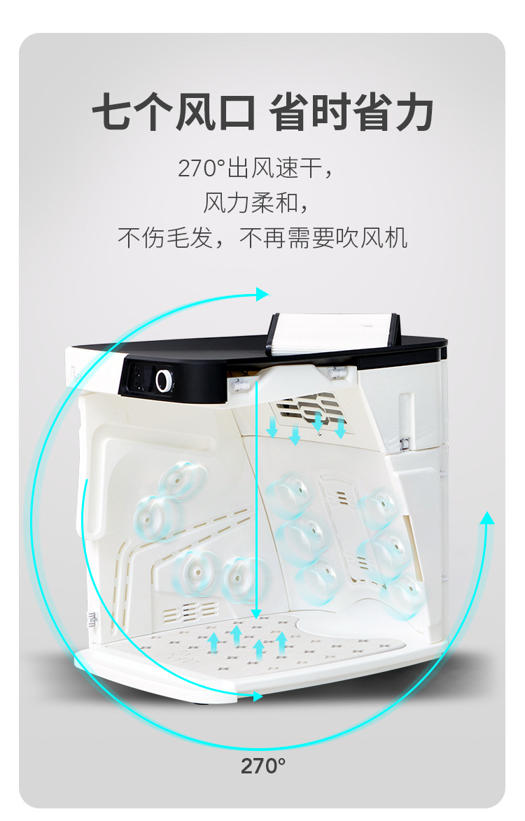 Automatic Mute Smart Pet Hair Dryer Household Small Cat Dog Bath Blowing Water Blowing Drying Baker Automatic Mute Smart Pet Hair Dryer Household Small Cat Dog Bath Blowing Water Blowing Drying Baker