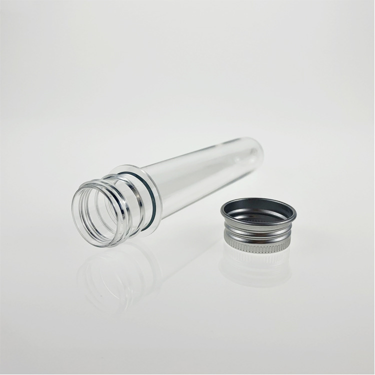 40ml Transparent Cylindrical Pet Test Tube Mask Candy Rubber Capsule Bath Salts Data Cable Packing Plastic Bottle