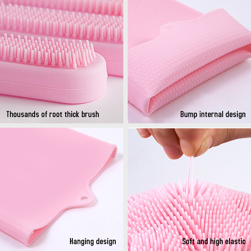 Latex Gloves Kitchen Cleaning Gloves Rubber Gloves Anti-Scald Durable Disposable Pet Bath Silicone Gloves for Housework