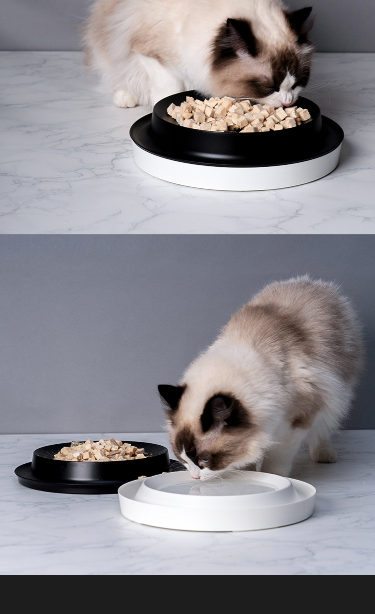 Brand Customized Pet Supplies Chinese Style Reversi Dog Bowl Separated Double Bowl Cat Bowl Anti-Tumble Pet Bowl Brand Customized Pet Supplies Chinese Style Reversi Dog Bowl Separated Double Bowl Cat Bowl Anti-Tumble Pet Bowl