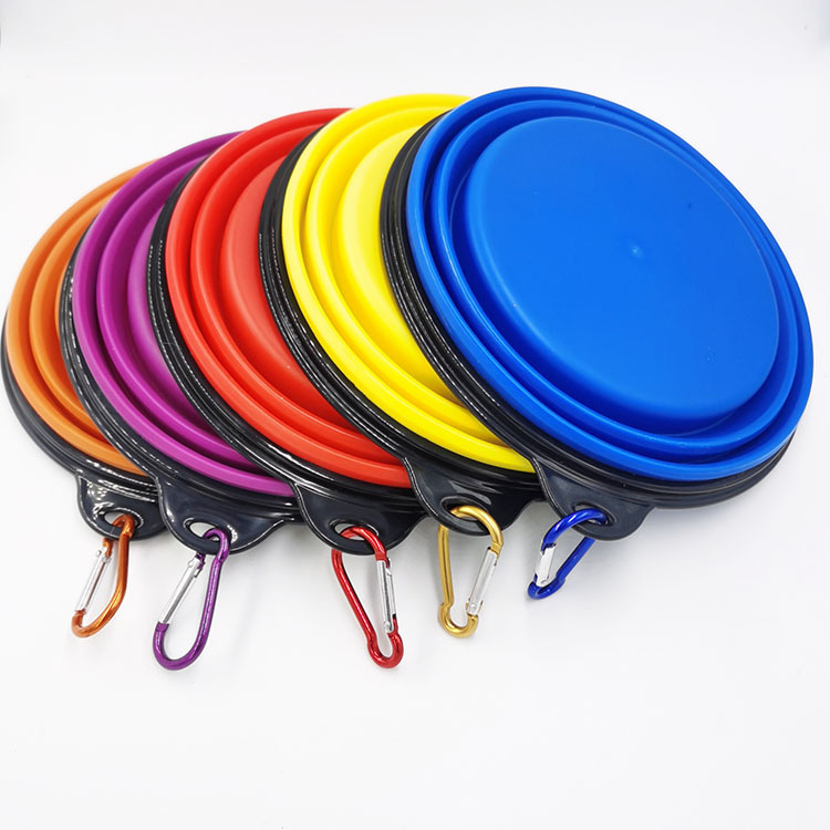 Factory Direct Sales Large TPE Folding Silicone Pet Bowl Dog Bowl Portable Custom Pet Supplies for Drinking outside