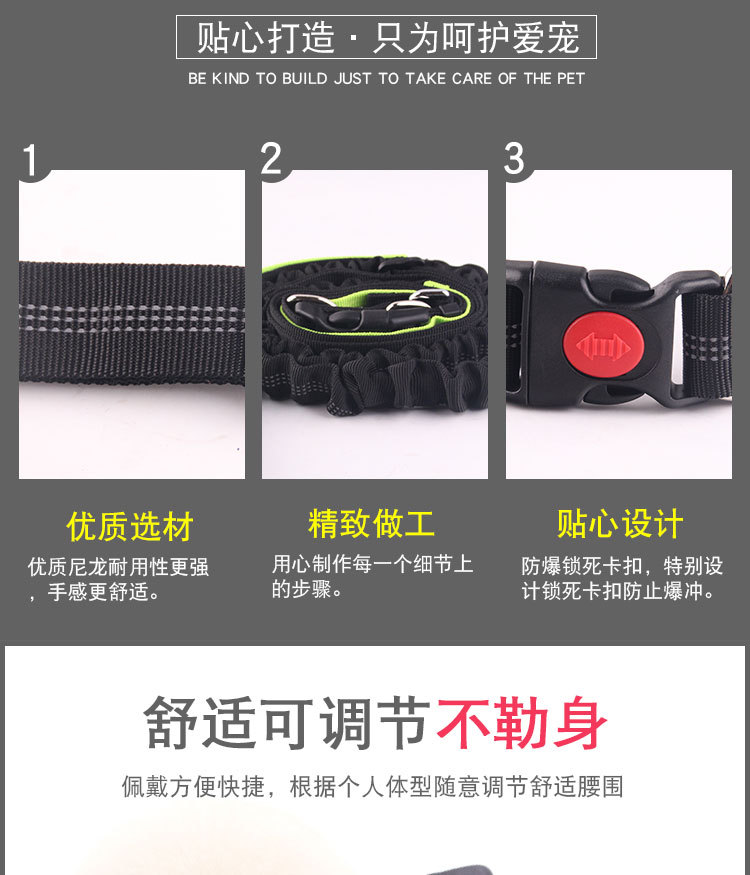 Amazon Pet Supplies Explosion-Proof Elastic Nylon Pet Running Hand Holding Rope Pet Rope in Stock Wholesale Amazon Pet Supplies Explosion-Proof Elastic Nylon Pet Running Hand Holding Rope Pet Rope in Stock Wholesale