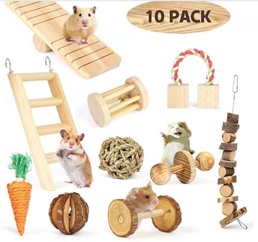Amazon Hot Sale Popular Pet Toy Hamster Rabbit Guinea Pig Parrot Playing Molar Supplies Combination Set Amazon Hot Sale Popular Pet Toy Hamster Rabbit Guinea Pig Parrot Playing Molar Supplies Combination Set
