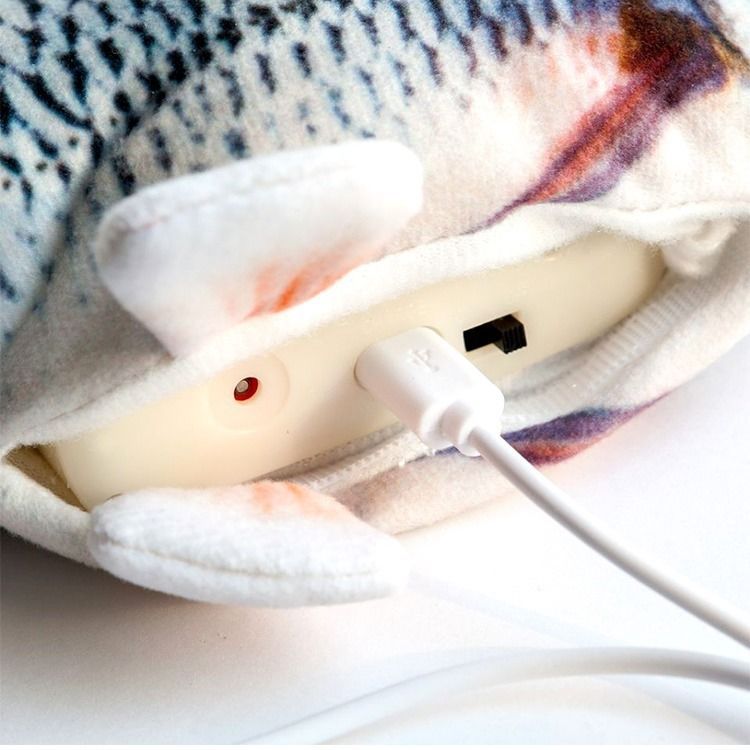 Douyin Same Electric Fish Simulated Fish Funny Cat Beating Fish Funny Cat Pet Toy USB Charging Net Red Fish